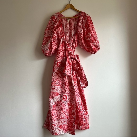 Mara Hoffman Fila Dress in Red Multi - Picture 5 of 16